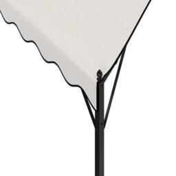 Breeins 10x10ft Outdoor Metal Arched Pergola with Canopy - thumbnail 4