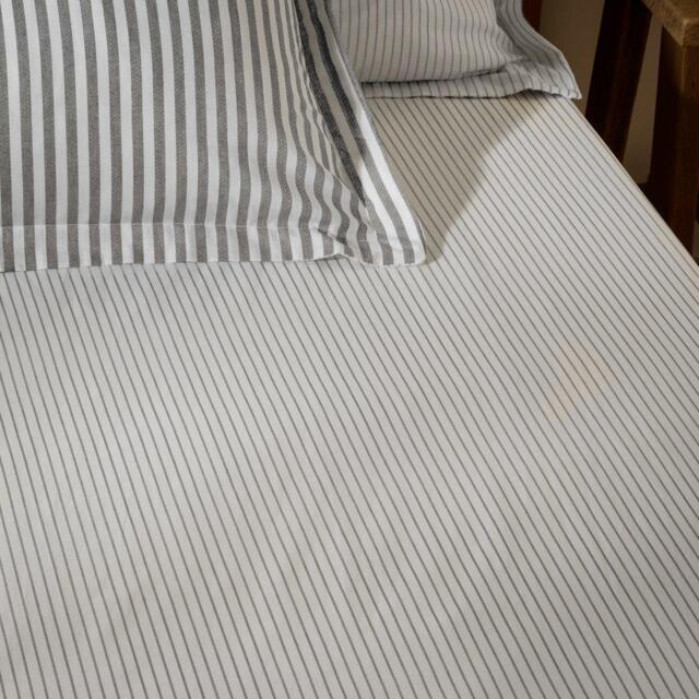 Yard Hebden 100% Cotton Narrow Stripe Fitted Sheet - image 1