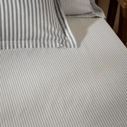 Yard Hebden 100% Cotton Narrow Stripe Fitted Sheet - thumbnail 1