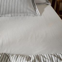 Yard Hebden 100% Cotton Narrow Stripe Fitted Sheet - thumbnail 2