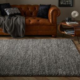 Esselle Delilah Mottled Wool Pebble Grey Rug 200x290cm - thumbnail 6
