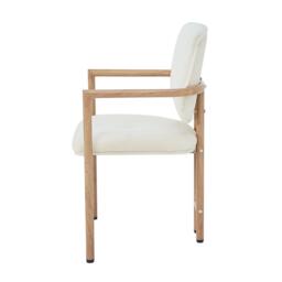 Urban Meuble Set of 2 Dining Chairs with Armrests Boucle - thumbnail 9