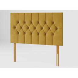 Aspire Olivier 80 cm Headboard, Plush Velvet Fabric, Navy - thumbnail 2