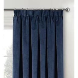 Enhanced Living Oxford Velvet 100% Blackout Tape Top Curtains - thumbnail 3