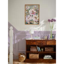 Laura Ashley Abstract Floral Print in a Wood Frame - thumbnail 2