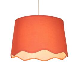 Lighting Collection Linen Scallop Edge Shade - thumbnail 4