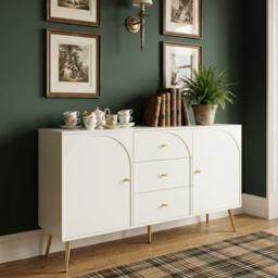 Urban Meuble Modern White Console Table