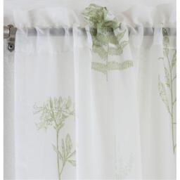Enhanced Living Bracken All Over Leaf Voile Panel - Pair - thumbnail 3