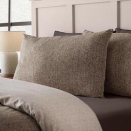 Catherine Lansfield Brushed Herringbone Cotton Duvet Cover Set - thumbnail 3