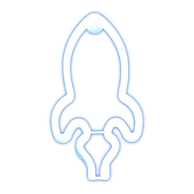 Litely Rocket LED Blue Neon Light - image 1