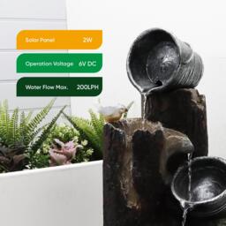 Streetwize Solar Bucket Fountain - thumbnail 6