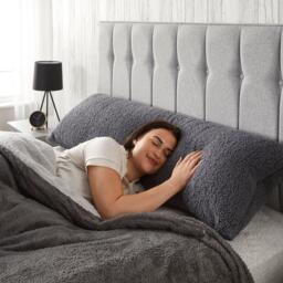 Downland Teddy Fleece Bolster Pillow - thumbnail 3