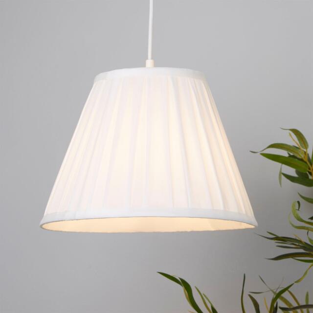 Lighting Collection Taper Pleat Silk Shade - image 1