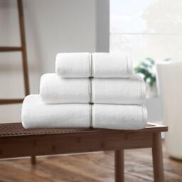 Bianca Zero Twist Satin Stitch Cotton Towel - thumbnail 3
