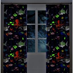 Bedlam Sea Life Kids Bedroom Pencil Pleat Curtains - thumbnail 3