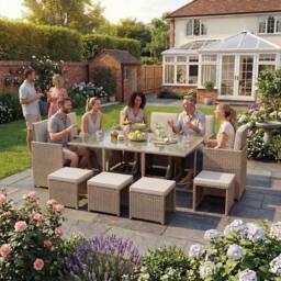 Lassic Garden Vida Cuba 10 Seater Rattan Set - thumbnail 6