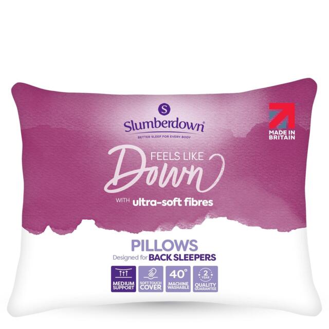 Slumberdown Feels Like Down Medium Pillow - image 1