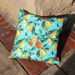 Evans Lichfield Orange Blossom Outdoor Cushion - thumbnail 4