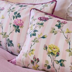 Cath Kidston Climbing Rose Stripe Cotton Duvet Cover Set - thumbnail 4