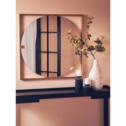 Interiors by Premier Matera Gold Square Wall Mirror