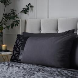 Catherine Lansfield Lattice Cut Velvet Duvet Cover Set - thumbnail 2