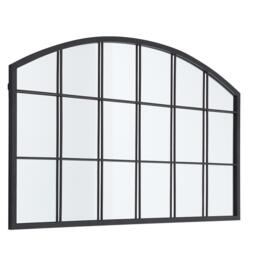 LIFE IDEAS Arched Wall Mirror for Decor Black Framed Wall - thumbnail 3