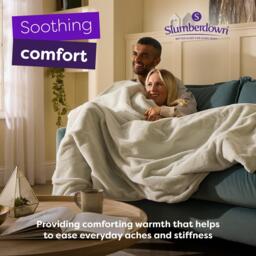 Slumberdown Elegantly Warm Luxury Heated Throw - thumbnail 2