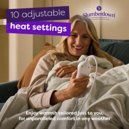 Slumberdown Elegantly Warm Luxury Heated Throw - thumbnail 3