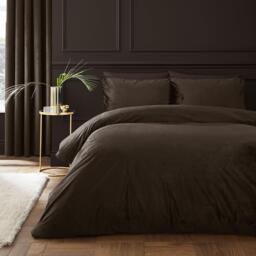 Catherine Lansfield Kingsley Soft Matt Velvet Duvet Cover Set