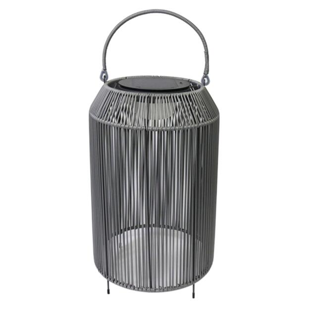 K Living Aurora Rattan Solar Rechargeable Lamp - image 1