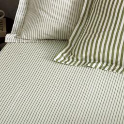 Yard Hebden 100% Cotton Narrow Stripe Fitted Sheet - thumbnail 2
