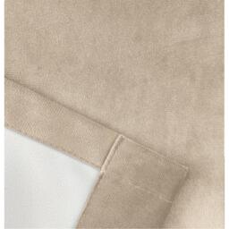 Enhanced Living Hampton Cream Velvet Blackout Thermal Ring Curtain - thumbnail 4