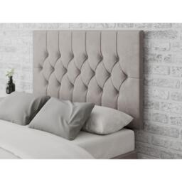 Aspire Olivier 80 cm Headboard, Plush Velvet Fabric, Navy - thumbnail 1