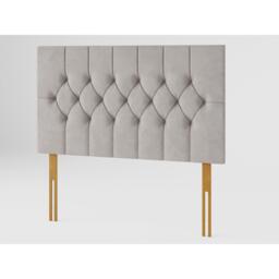 Aspire Olivier 80 cm Headboard, Plush Velvet Fabric, Navy - thumbnail 2