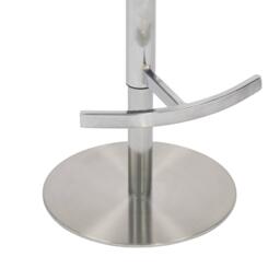 Shankar Mason Brushed Velvet Brushed Steel Base Bar Stool - thumbnail 5