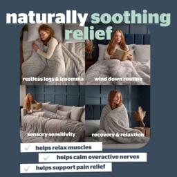 Silentnight Weighted Blanket Adults 6.8 KG White Faux Fur - thumbnail 5