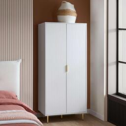 Birlea Zara 2 Door Fluted Wardrobe - thumbnail 1