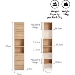 VonHaus Chester Tallboy Bathroom Cabinet - thumbnail 3