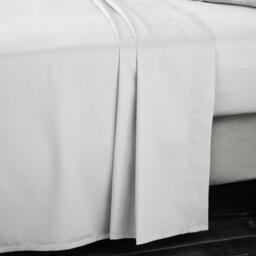 Bianca 400 Thread Count Cotton Sateen Flat Sheet - thumbnail 1