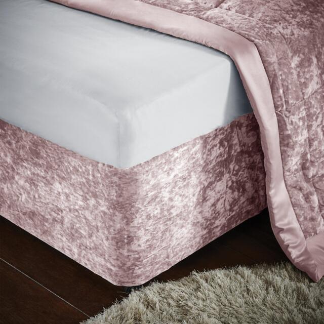 Catherine Lansfield Crushed Velvet Elasticated Divan Base Wrap - image 1