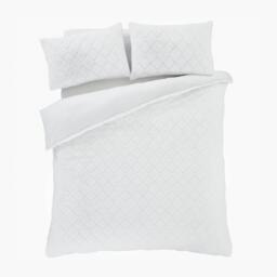 Catherine Lansfield Cosy Diamond Faux Fur Duvet Cover Set - thumbnail 5