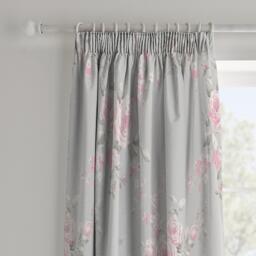 Catherine Lansfield Canterbury Floral Lined Curtains - thumbnail 1