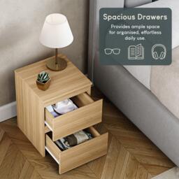 Lassic Vida Designs Denver 2 Drawer Bedside Chest - thumbnail 7