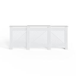 GFW Kobe Chevron Adjustable Radiator Cover White - thumbnail 7