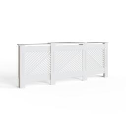 GFW Kobe Chevron Adjustable Radiator Cover White - thumbnail 5