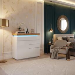 Urban Meuble Modern White Sideboard with Sleek Storage