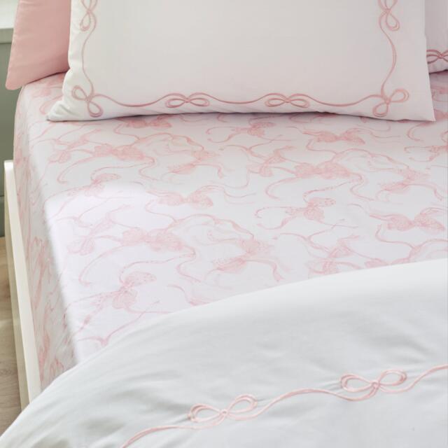 Catherine Lansfield Bow Fitted Sheet - image 1