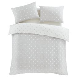 Catherine Lansfield Brushed Polka Dot Cotton Duvet Cover Set - thumbnail 5