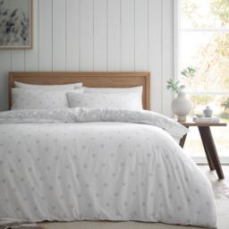 Catherine Lansfield Brushed Polka Dot Cotton Duvet Cover Set - thumbnail 2