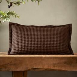 Pineapple Elephant Jaipur Chunky Waffle Cotton Cushion - thumbnail 1